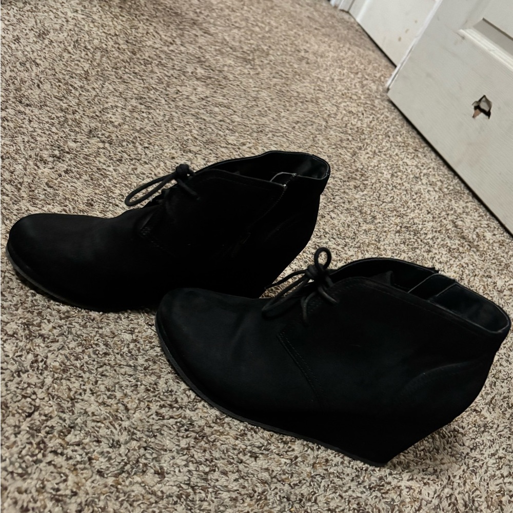 Women’s Black Ankle Booties Size 9